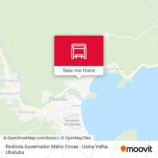 Mapa Rodovia Governador Mário Covas -  Usina Velha