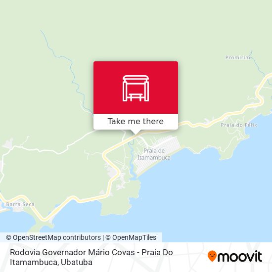 Mapa Rodovia Governador Mário Covas - Praia Do Itamambuca