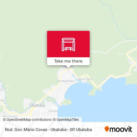 Mapa Rod. Gov. Mário Covas -  Ubatuba - SP