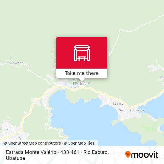 Estrada Monte Valério -  433-461 - Rio Escuro map