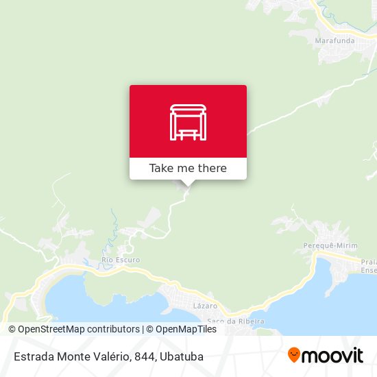 Mapa Estrada Monte Valério, 844