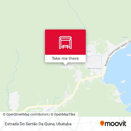 Estrada Do Sertão Da Quina map