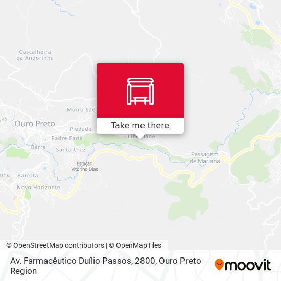 Mapa Av. Farmacêutico Duílio Passos, 2800