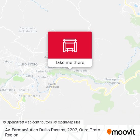 Mapa Av. Farmacêutico Duílio Passos, 2202