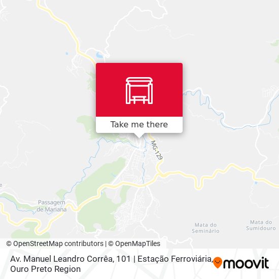 Mapa Av. Manuel Leandro Corrêa, 101 | Estação Ferroviária