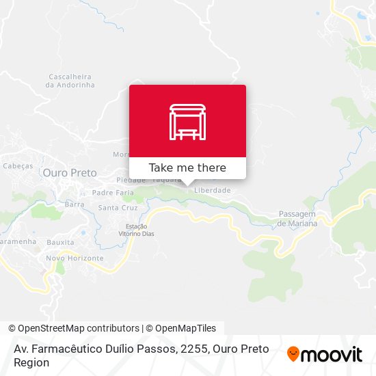 Mapa Av. Farmacêutico Duílio Passos, 2255