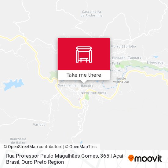 Mapa Rua Professor Paulo Magalhães Gomes, 365 | Açaí Brasil