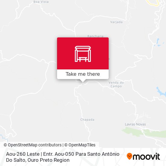 Mapa Aou-260 Leste | Entr. Aou-050 Para Santo Antônio Do Salto