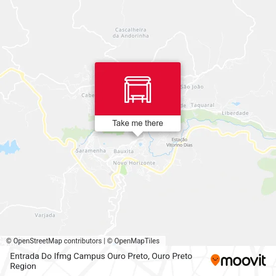 Entrada Do Ifmg Campus Ouro Preto map