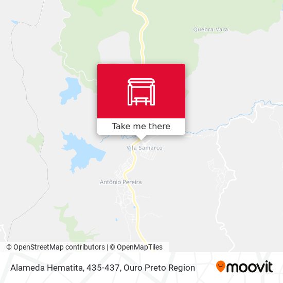 Alameda Hematita, 435-437 map