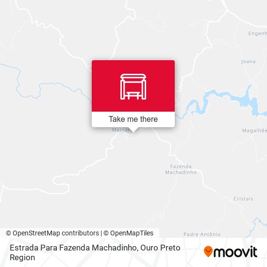 Estrada Para Fazenda Machadinho map