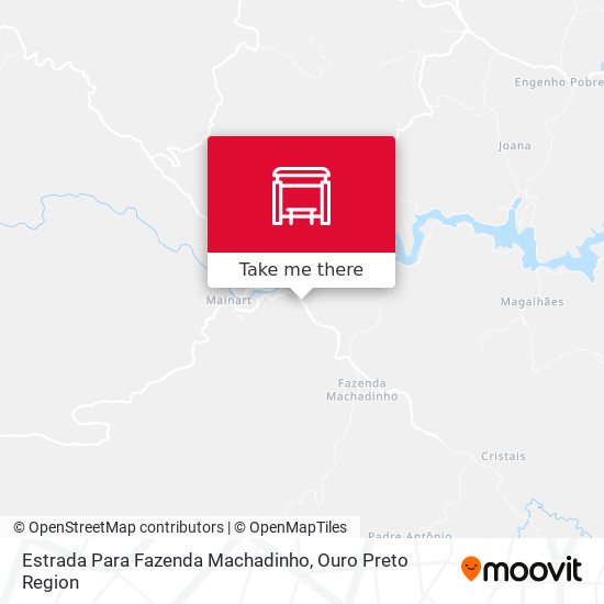 Estrada Para Fazenda Machadinho map