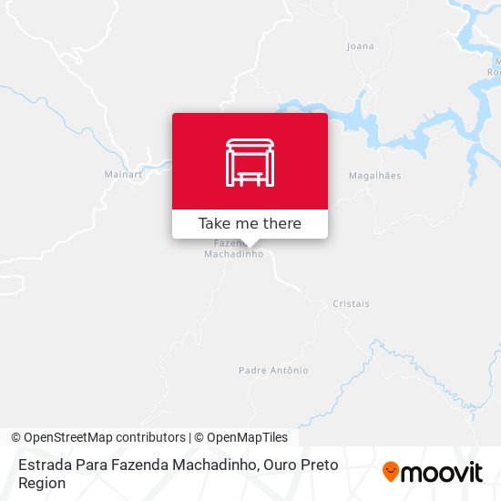 Estrada Para Fazenda Machadinho map