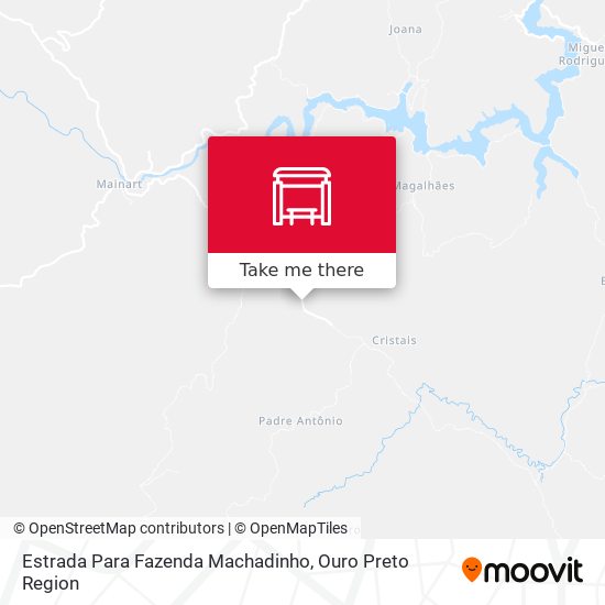 Estrada Para Fazenda Machadinho map