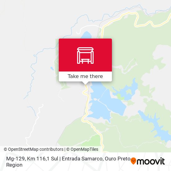 Mapa Mg-129, Km 116,1 Sul | Entrada Samarco