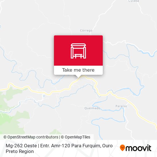 Mapa Mg-262 Oeste | Entr. Amr-120 Para Furquim