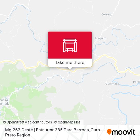 Mapa Mg-262 Oeste | Entr. Amr-385 Para Barroca