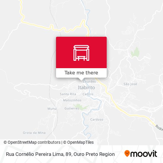 Mapa Rua Cornélio Pereira Lima, 89