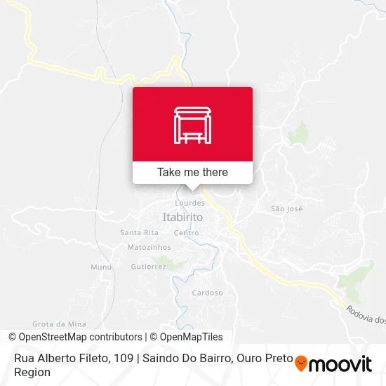 Rua Alberto Fileto, 109 | Saindo Do Bairro map