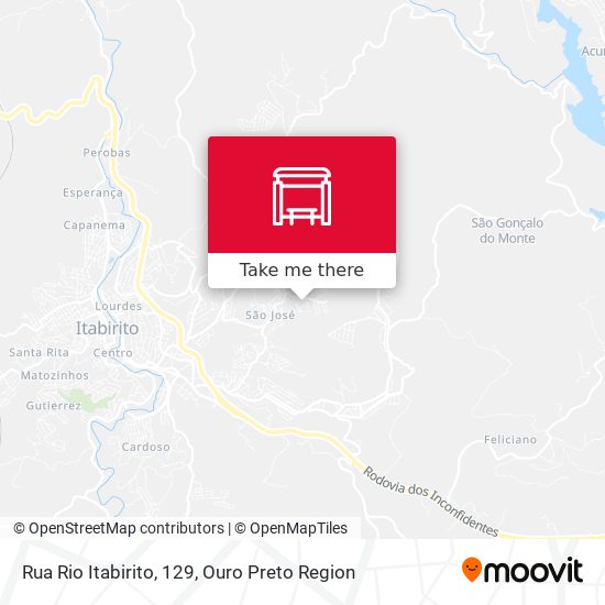 Rua Rio Itabirito, 129 map