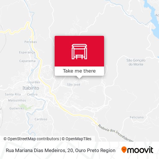 Mapa Rua Mariana Dias Medeiros, 20