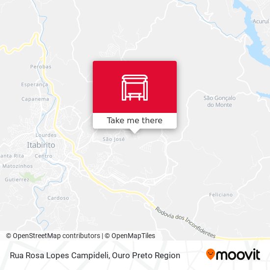 Rua Rosa Lopes Campideli map