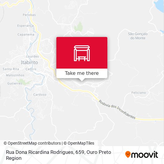 Rua Dona Ricardina Rodrigues, 659 map