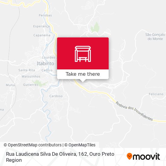 Mapa Rua Laudicena Silva De Oliveira, 162