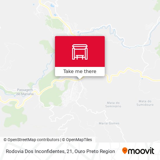 Mapa Rodovia Dos Inconfidentes, 21