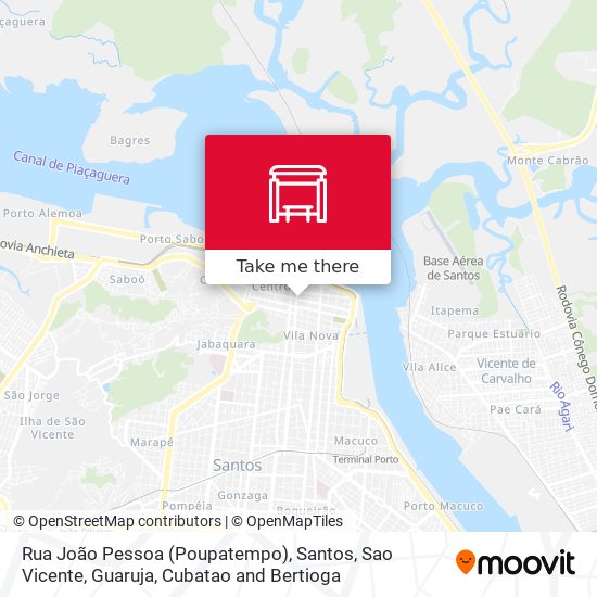 Mapa Rua João Pessoa (Poupatempo)