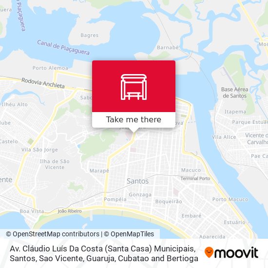 Mapa Av. Cláudio Luís Da Costa (Santa Casa) Municipais