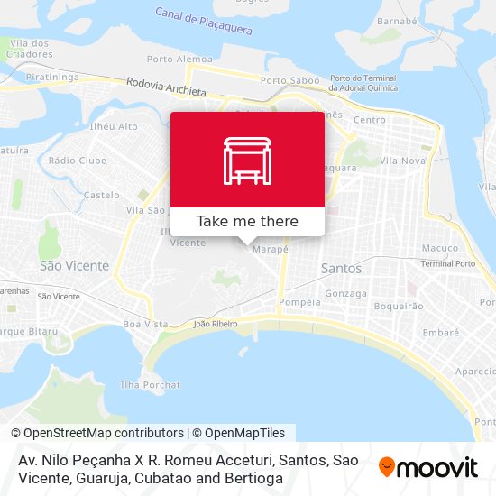 Av. Nilo Peçanha X R. Romeu Acceturi map