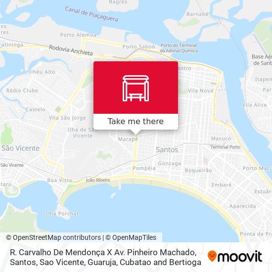 R. Carvalho De Mendonça X Av. Pinheiro Machado map