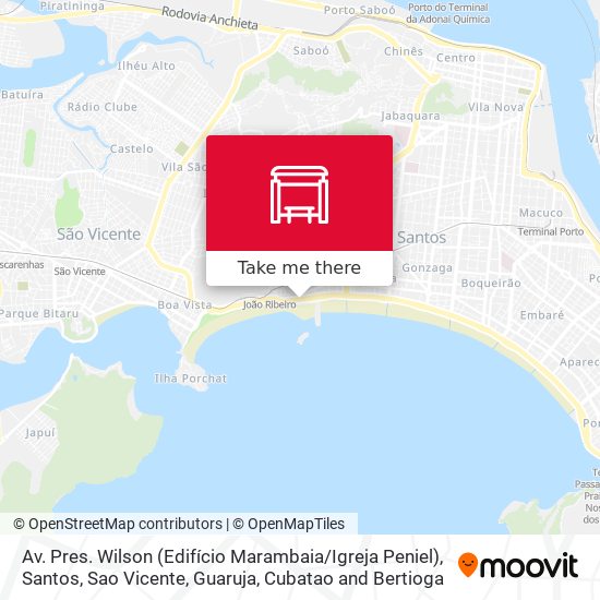 Av. Pres. Wilson (Edifício Marambaia / Igreja Peniel) map