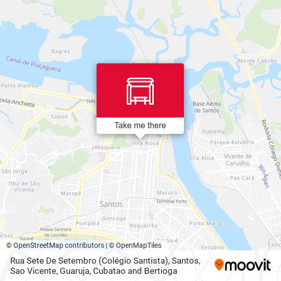 Rua Sete De Setembro (Colégio Santista) map