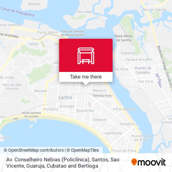 Av. Conselheiro Nébias (Policlínica) map
