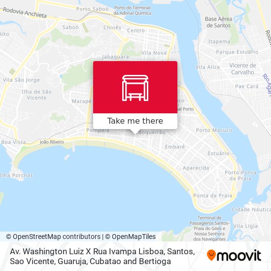 Av. Washington Luiz X Rua Ivampa Lisboa map