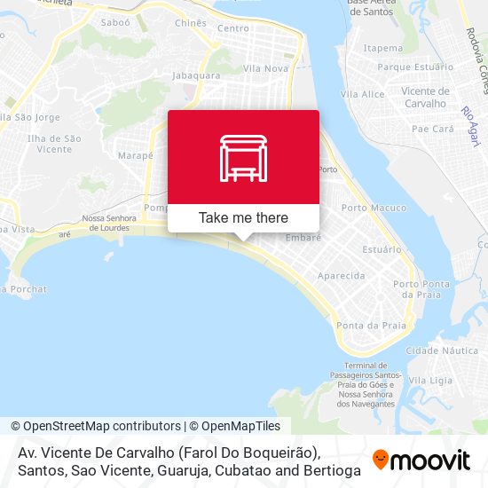 Mapa Av. Vicente De Carvalho (Farol Do Boqueirão)