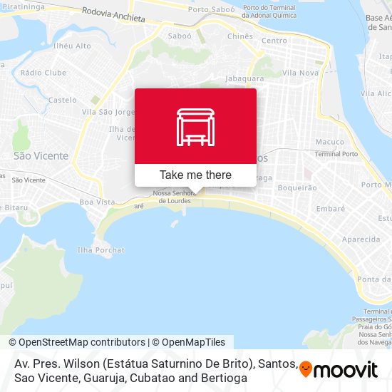 Av. Pres. Wilson (Estátua Saturnino De Brito) map