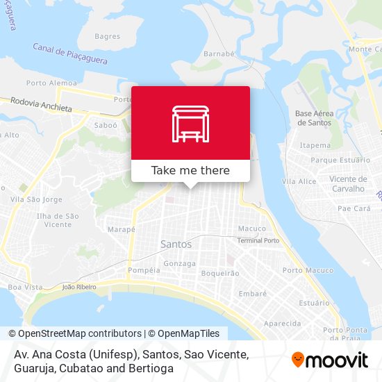 Av. Ana Costa (Unifesp) map