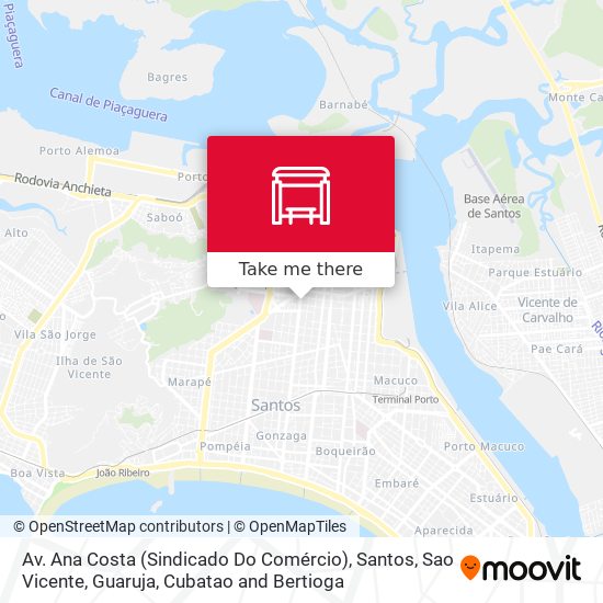 Av. Ana Costa (Sindicado Do Comércio) map