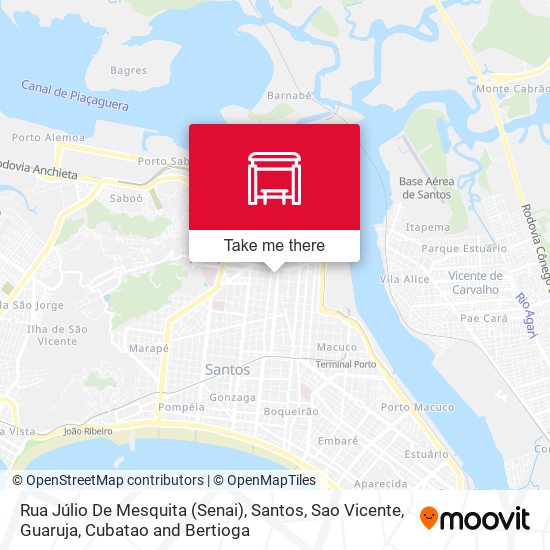 Mapa Rua Júlio De Mesquita (Senai)