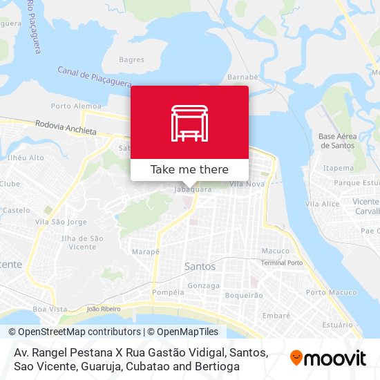 Av. Rangel Pestana X Rua Gastão Vidigal map