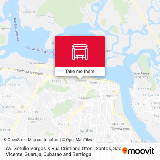 Av. Getúlio Vargas X Rua Cristiano Otoní map
