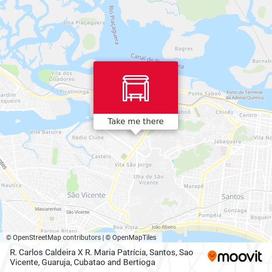R. Carlos Caldeira X R. Maria Patrícia map