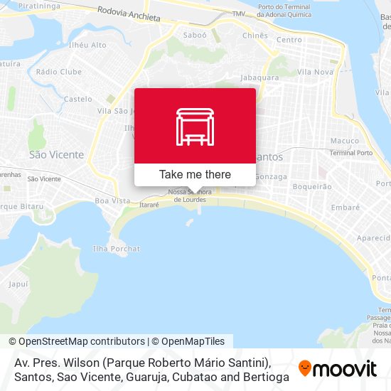 Av. Pres. Wilson (Parque Roberto Mário Santini) map