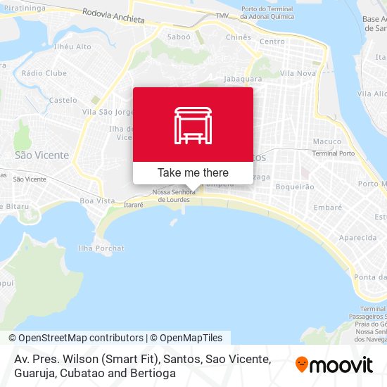 Av. Pres. Wilson (Smart Fit) map