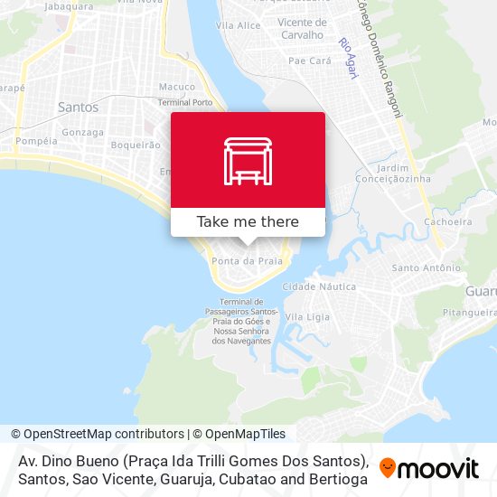 Mapa Av. Dino Bueno (Praça Ida Trilli Gomes Dos Santos)