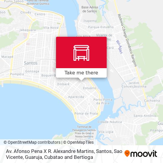 Av. Afonso Pena X R. Alexandre Martins map