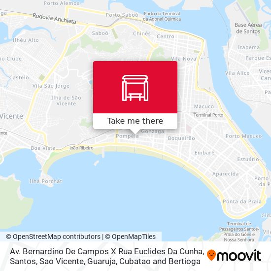 Mapa Av. Bernardino De Campos X Rua Euclides Da Cunha